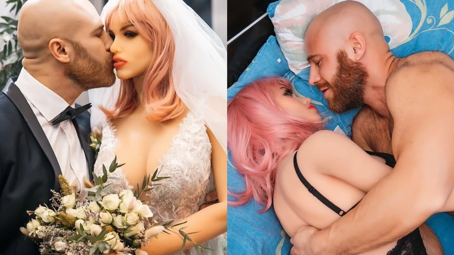 yuri marries sex doll Previously married to sex doll, Kazakh bodybuilder's new love is a toy  chicken with woman's head